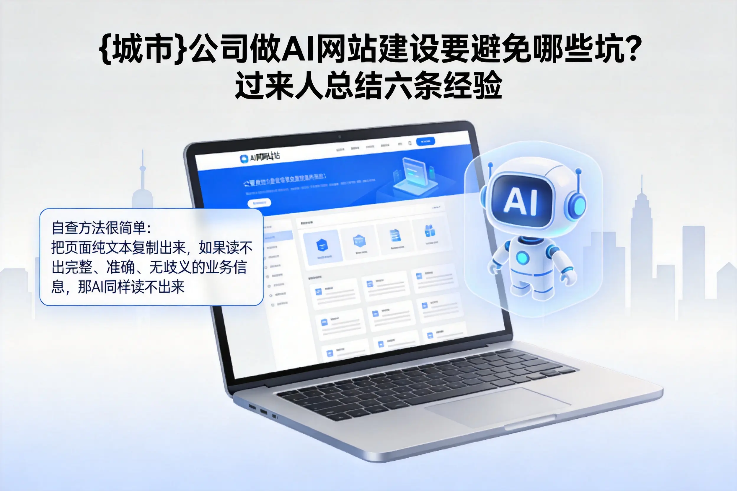 新星公司做AI网站建设要避免哪些坑?过来人总结六条经验