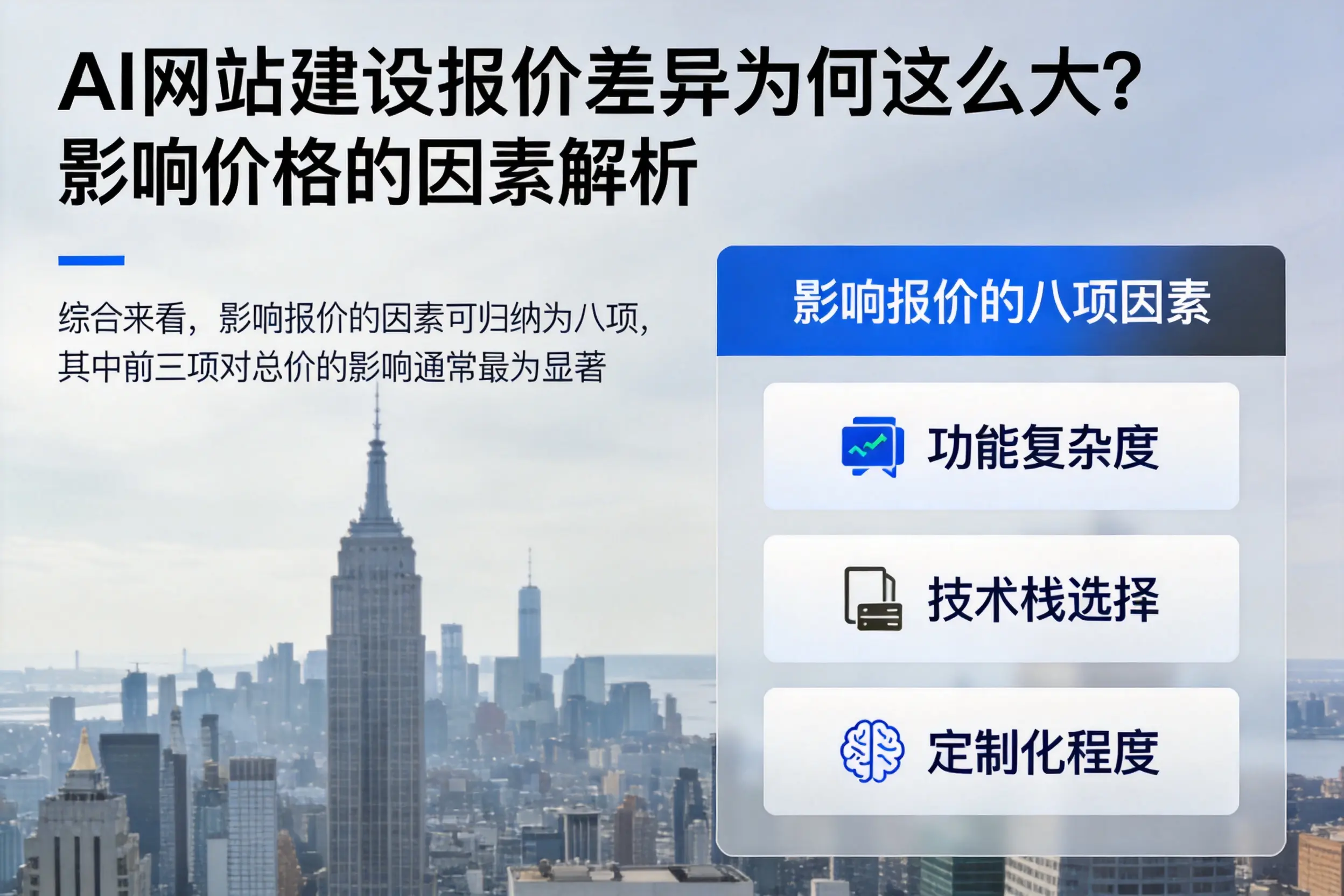 新星AI网站建设报价差异为何这么大?影响价格的因素解析