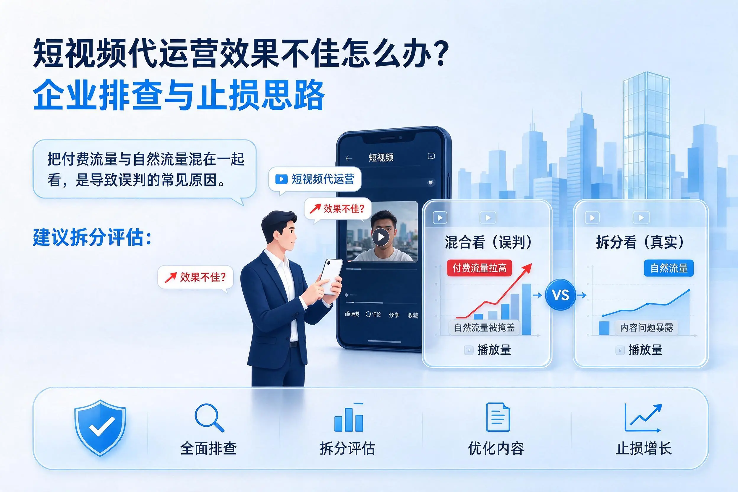 短视频代运营效果不佳怎么办？新星企业排查与止损思路