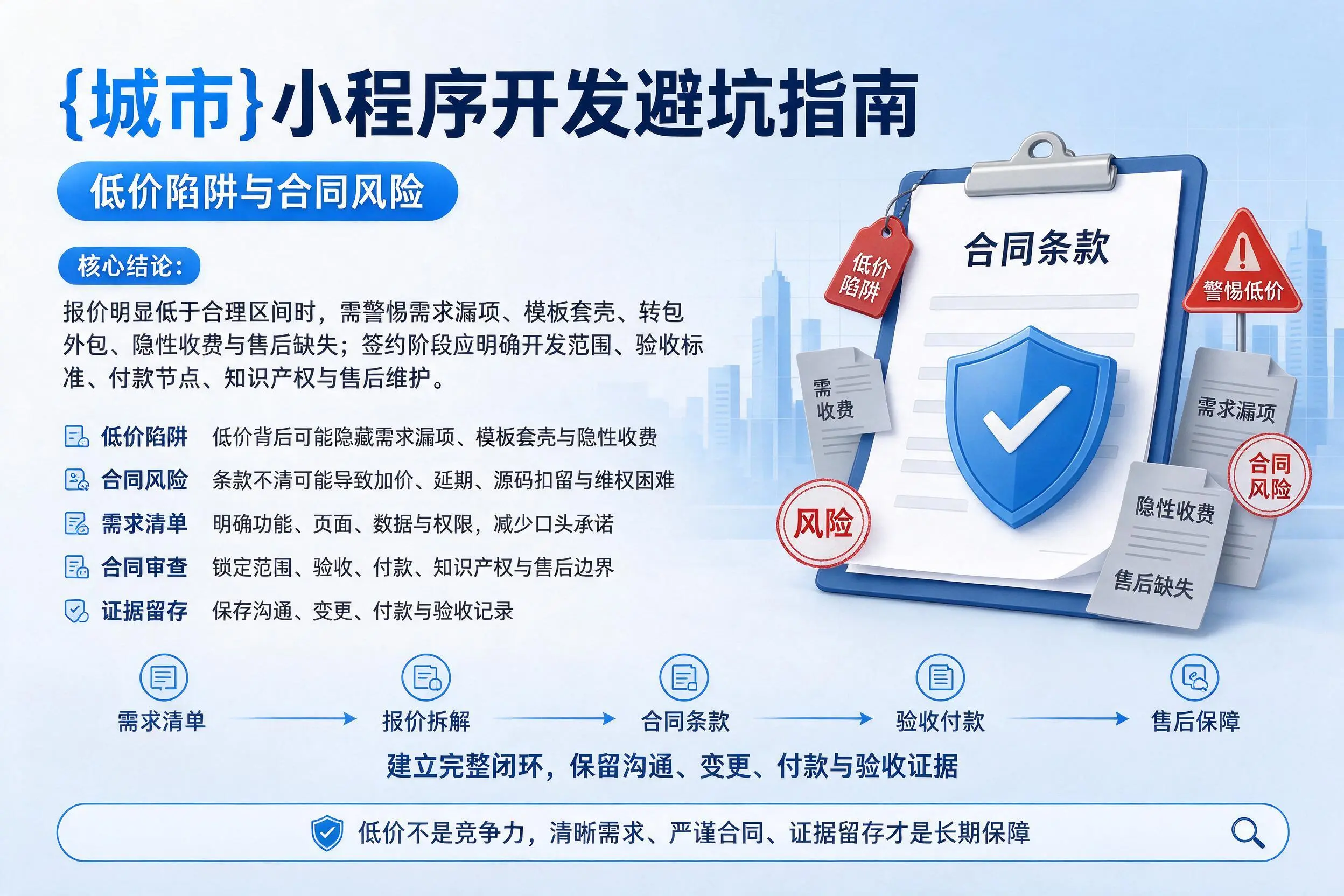 新星小程序开发避坑指南:低价陷阱与合同风险