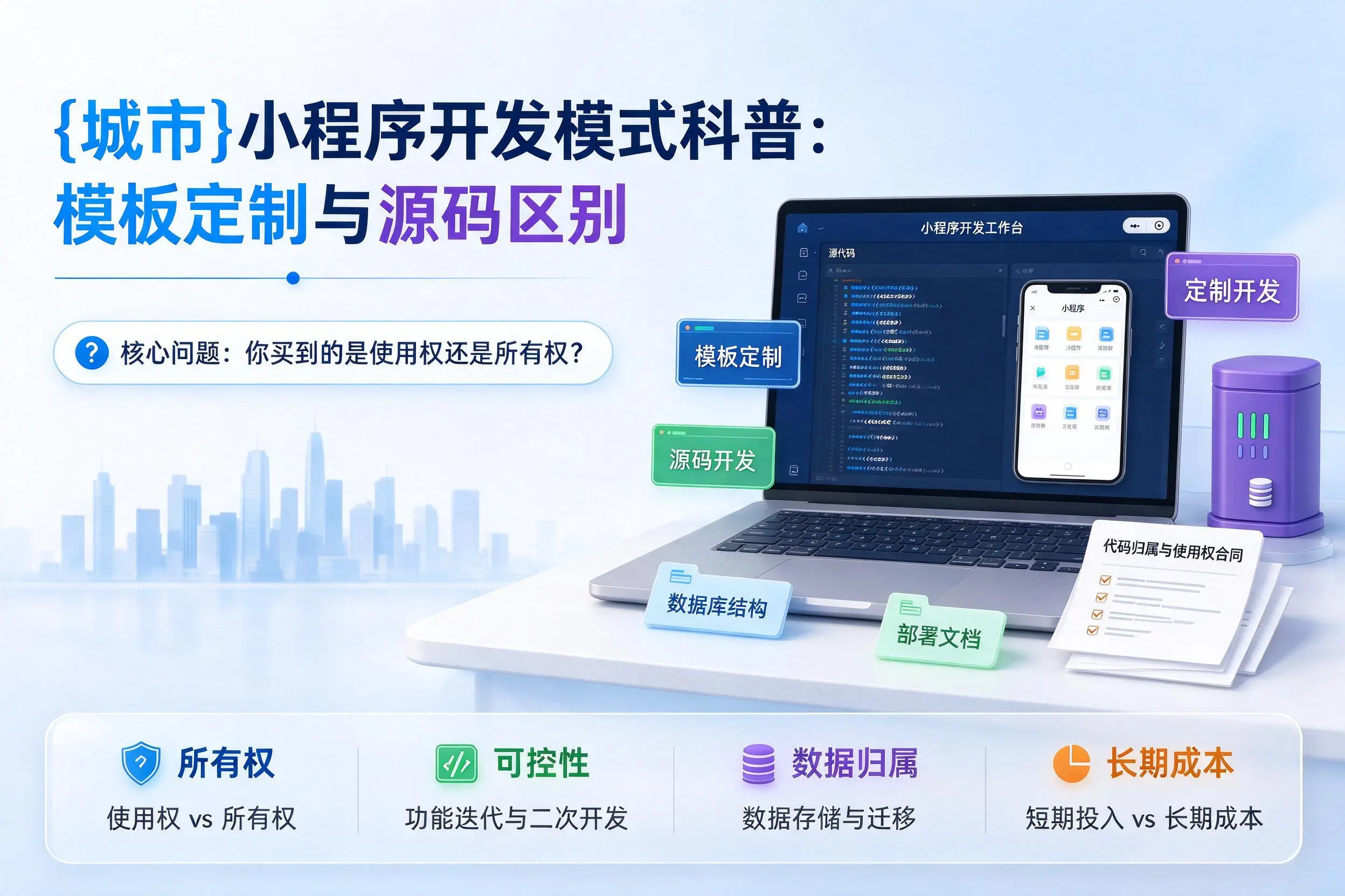 新星小程序开发模式科普:模板定制与源码区别