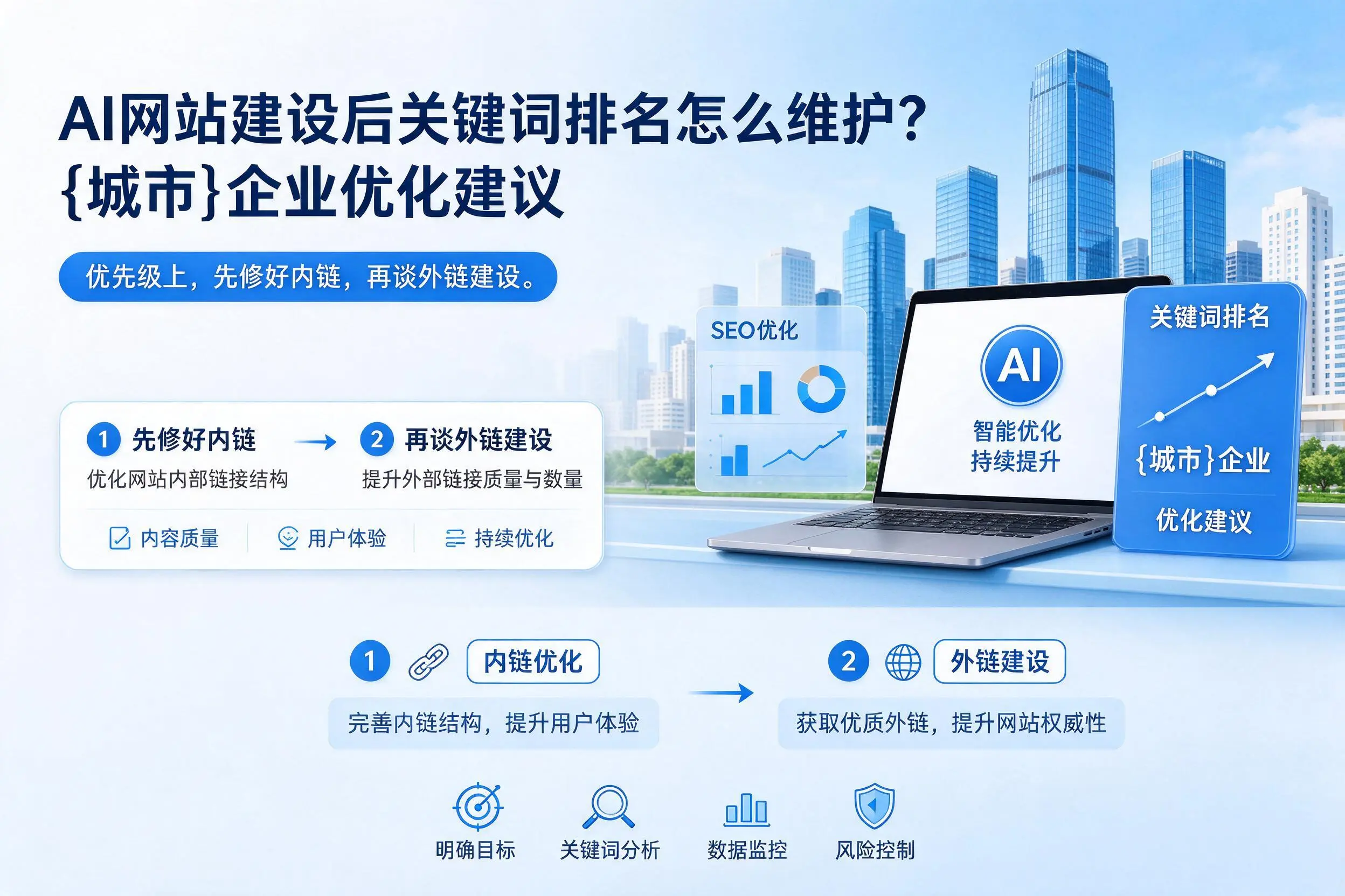 AI网站建设后关键词排名怎么维护?新星企业优化建议