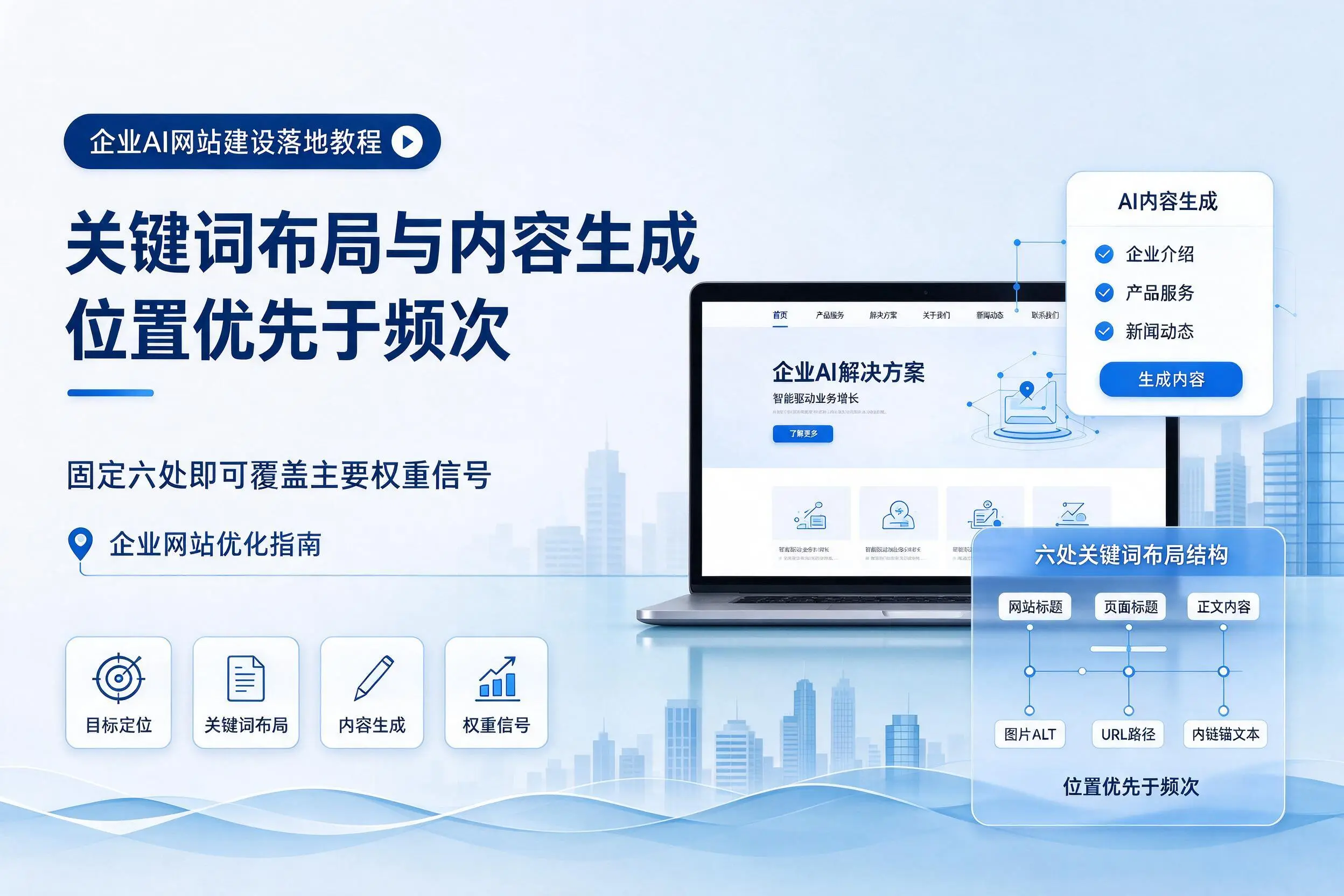 新星企业AI网站建设落地教程:关键词布局与内容生成