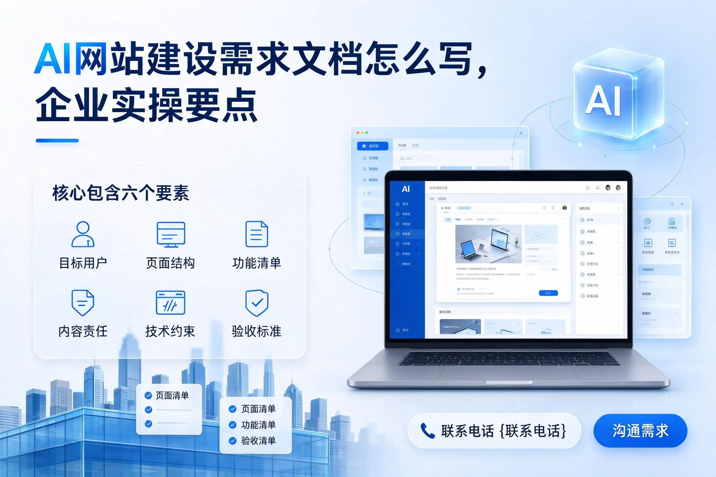 AI网站建设需求文档怎么写，新星企业实操要点